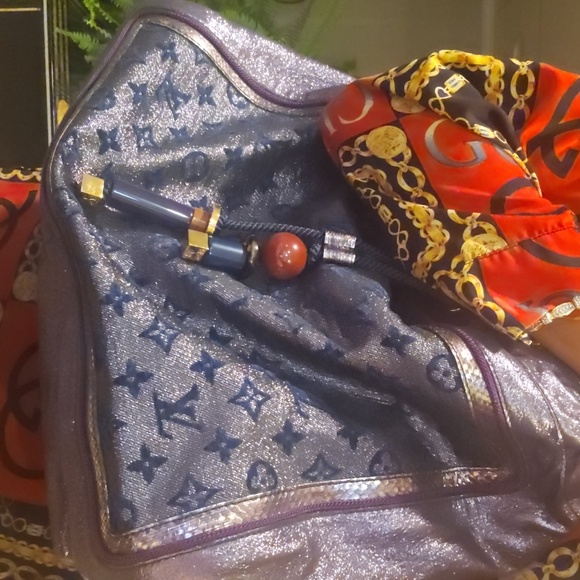 ULTRA RARE LOUIS VUITTON BAG Limited Edition Lurex Bluebird - Picture 13 of 13